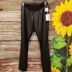 Jessica Simpson faux leather front Maternity pants